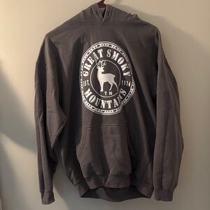 Gray Great Smoky Mountains Hoodie